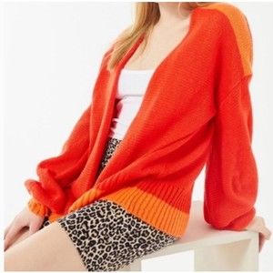 Urban Outfitters Orange Cardigan